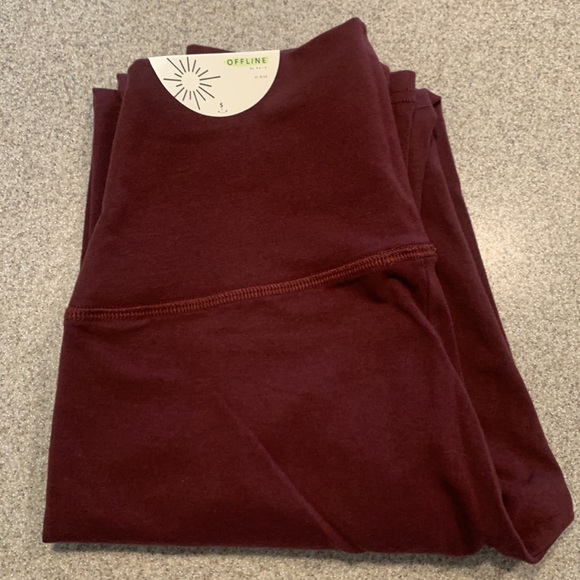 High rise leggings maroon - Picture 2 of 2